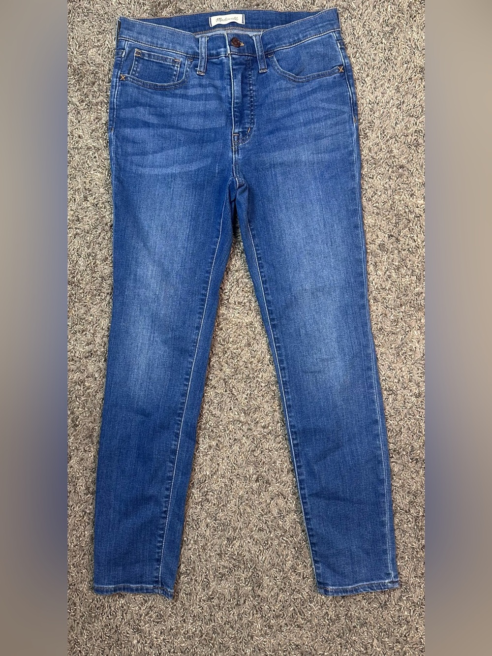 Madewell 9" Mid-Rise Skinny Jeans Size 27 Medium Wash Denim